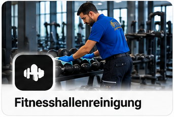 Illustration: Fitnessstudio- und Sporthallenreinigung
