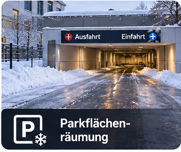 Illustration: Parkflächenräumung