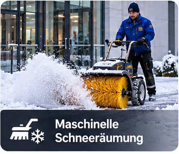 Illustration: Maschinelle Schneeräumung