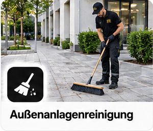Illustration: Außenanlagenreinigung