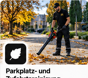 Illustration: Parkplatz- und Zufahrtsreinigung