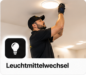 Illustration: Leuchtmittelwechsel