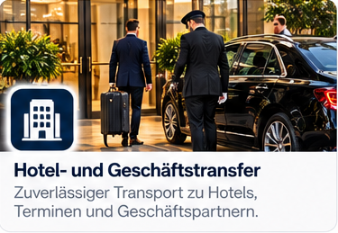 Illustration: Hotel- und Geschäftstransfer