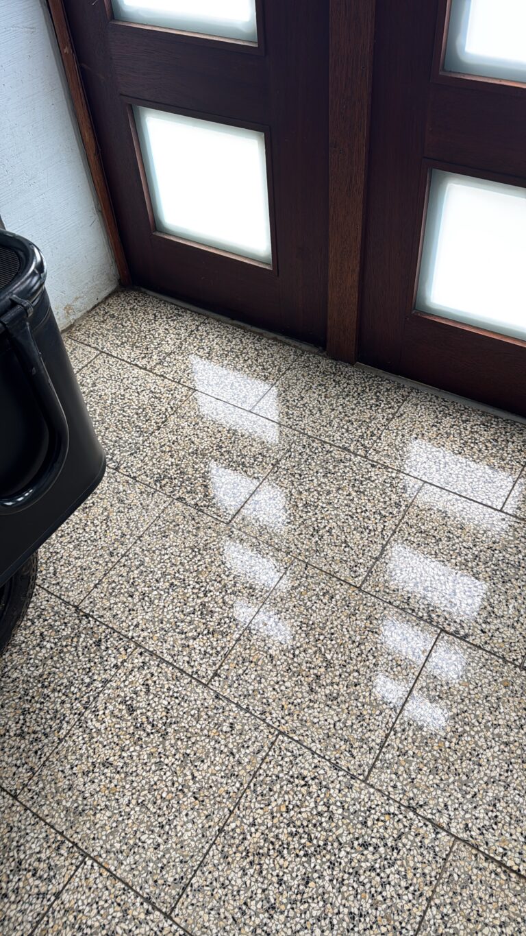 Terrazzoboden am Eingang