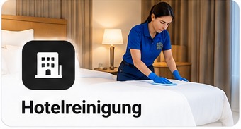 Illustration: F.S.-Mitarbeiterin bei der Reinigung eines Hotelzimmers
